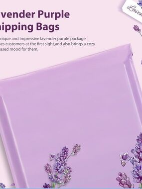 Polly Mailers (15) Large 24x24. Waterproof lilac color